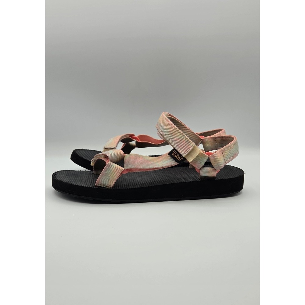 Teva Original Universal Tie-Dye Kids Sandals Size 5 Sorbet Lemon Sport